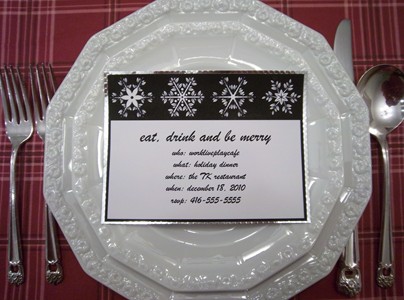 Holiday place cards